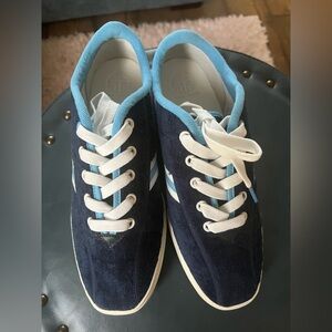 Tory Burch Dark Blue and Sky Blue Sneakers